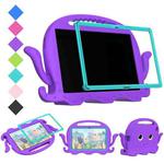 For Samsung Galaxy Tab A7 10.4 T500 / T505 Octopus Style EVA + PC Tablet Case with Strap(Purple)