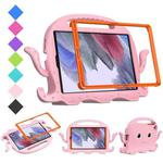 For Samsung Galaxy Tab A7 Lite 8.7 T220 / T225 Octopus EVA + PC Tablet Case with Strap(Pink)