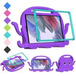For Samsung Galaxy Tab A7 Lite 8.7 T220 / T225 Octopus EVA + PC Tablet Case with Strap(Purple)