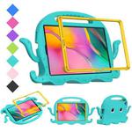 For Samsung Galaxy Tab A 8.0 T290 / T295 2019 Octopus EVA + PC Tablet Case with Strap(Glacial Green)