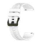 For  Huawei GT Runner 22mm Vertical Silicone Watch band(White)