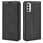 For Samsung Galaxy M23 5G Retro-skin Magnetic Suction Leather Phone Case(Black)