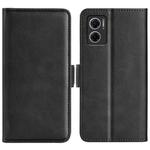 For Xiaomi Redmi Note 11E / Redmi 10 5G Dual-side Magnetic Buckle Leather Phone Case(Black)