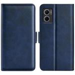 For Xiaomi Redmi Note 11E / Redmi 10 5G Dual-side Magnetic Buckle Leather Phone Case(Dark Blue)
