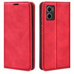 For Xiaomi Redmi Note 11E / Redmi 10 5G Retro-skin  Magnetic Suction Leather Phone Case(Red)