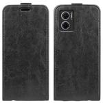 For Xiaomi Redmi Note 11E / Redmi 10 5G R64 Texture Single Vertical Flip Leather Phone Case(Black)