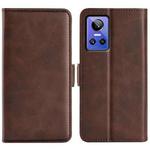 For OPPO Realme GT Neo 3 Dual-side Magnetic Buckle Leather Phone Case(Brown)