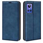 For OPPO Realme GT Neo 3 Retro-skin Magnetic Suction Leather Phone Case(Dark Blue)