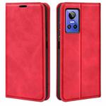 For OPPO Realme GT Neo 3 Retro-skin Magnetic Suction Leather Phone Case(Red)