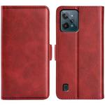 For OPPO Realme C31 4G Dual-side Magnetic Buckle Leather Phone Case(Red)