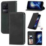 For Xiaomi Redmi K50 Pro Retro Skin Feel Magnetic Flip Leather Phone Case(Black)