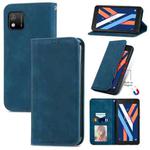 For Wiko Y52 Retro Skin Feel Magnetic Horizontal Flip Leather Phone Case(Blue)