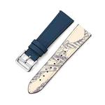 For Huawe Watch GT Runner 22mm Supershift Contrast Pin Buckle Leather Watch Band(Blue+Pattern)