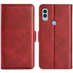 For Kyocera Android One S9 Dual-side Magnetic Buckle Leather Phone Case(Red)