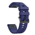 For Garmin Fenix 7 22mm Silicone Watch Band(Midnight Blue)