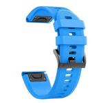 For Garmin Fenix 7s 20mm Silicone Watch Band(Skyblue)