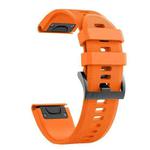For Garmin Fenix 5S plus 20mm Silicone Watch Band(Orange)