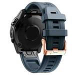 For Garmin Fenix 7s 20mm Silicone Watch Band(Navy Blue)
