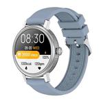 CF90 1.19 inch Silicone Watchband Color Screen Smart Watch(Silver)