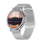 CF85 1.32 inch Steel Watchband Color Screen Smart Watch(Silver)