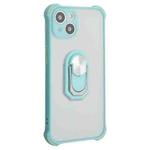 ENKAY TPU + Frosted PC Case with Holder for iPhone 13(Light Green)
