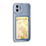 For iPhone 13 mini Card Bag Shockproof Transparent Phone Case