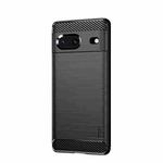 For Google pixel 7 5G MOFI Gentleness Series Brushed Texture Carbon Fiber TPU Phone Case(Black)