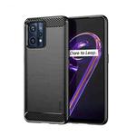 For OPPO Realme 9 Pro+ MOFI Gentleness Brushed Carbon Fiber Soft TPU Case(Black)