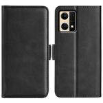 For OPPO Reno7 4G / F21 Pro 4G Dual-side Magnetic Buckle Leather Phone Case(Black)