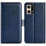 For OPPO Reno7 4G / F21 Pro 4G Dual-side Magnetic Buckle Leather Phone Case(Dark Blue)