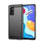 For Xiaomi Redmi Note 11 4G Global / Note 11S 4G MOFI Gentleness Brushed Carbon Fiber TPU Case(Black)