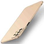 For Samsung Galaxy A73 5G MOFI Frosted PC Ultra-thin Hard Phone Case(Gold)