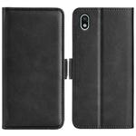 For Sony Xperia Ace III Dual-side Magnetic Buckle Leather Phone Case(Black)