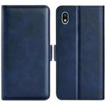 For Sony Xperia Ace III Dual-side Magnetic Buckle Leather Phone Case(Dark Blue)