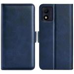 For Alcatel 1B 2022 Dual-side Magnetic Buckle Horizontal Flip Leather Phone Case(Dark Blue)