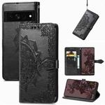 For Google Pixel 7 Pro Mandala Flower Embossed Leather Phone Case(Black)