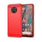 For Nokia X100 MOFI Gentleness Series Brushed Texture Carbon Fiber TPU Phone Case(Red)