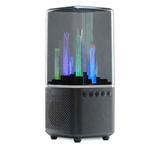 TU102 RGB Colorful Lighting Wireless Bluetooth Speaker Support FM / TF Card(Black)