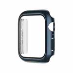 Electroplating Monochrome PC+Tempered Film Watch Case For Apple Watch Series 6/5/4/SE 44mm(Blue)