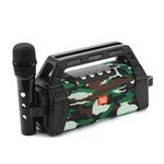 T&G TG538 Portable Karaoke Wireless Bluetooth Speaker with Microphone(Camouflage)
