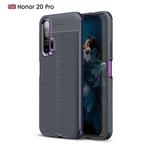 Litchi Texture TPU Shockproof Case for Huawei Honor 20 Pro(Navy Blue)