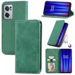 For OnePlus Nord CE 2 5G Retro Skin Feel Magnetic Leather Phone Case(Green)