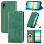 For Sony Xperia Ace III Retro Skin Feel Magnetic Leather Phone Case(Green)