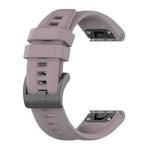 For Garmin Fenix 5 Plus 22mm Silicone Solid Color Watch Band(Roland Purple)
