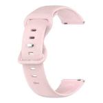 For Garmin Move Luxe 20mm Solid Color Silicone Watch Band(Pink)