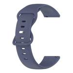 For Garmin Forerunner 158 20mm Solid Color Silicone Watch Band(Rock Cyan)