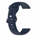 For Garmin Vivoactive3 20mm Solid Color Silicone Watch Band(Navy Blue)