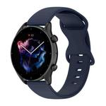 For Xiaomi Watch S1 22mm Solid Color Silicone Watch Band(Navy Blue)