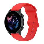 For Xiaomi Watch S1 22mm Solid Color Silicone Watch Band(Red)