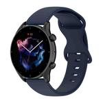 For Xiaomi Mi Watch color 22mm Solid Color Silicone Watch Band(Navy Blue)